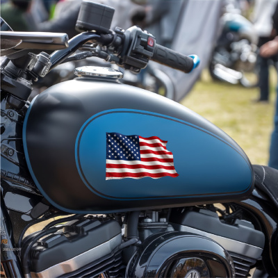 Aufkleber Amerika Usa Flagge im Wind - Ansicht 7