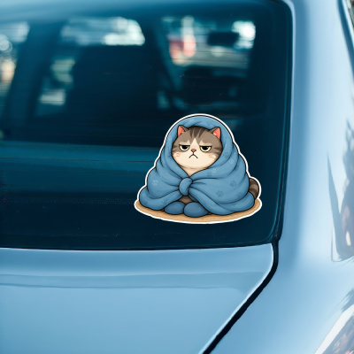 Aufkleber Grimmige Katze - Ansicht 3