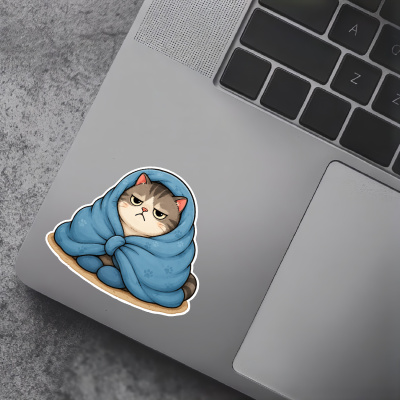 Aufkleber Grimmige Katze - Ansicht 5