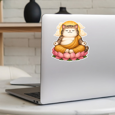 Aufkleber Buddha Katze - Ansicht 8