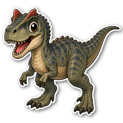 Aufkleber S��er Allosaurus