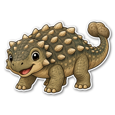 Wandtattoo  Dino Ankylosaurus 