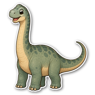 Wandtattoo  Dino Brachiosaurus 