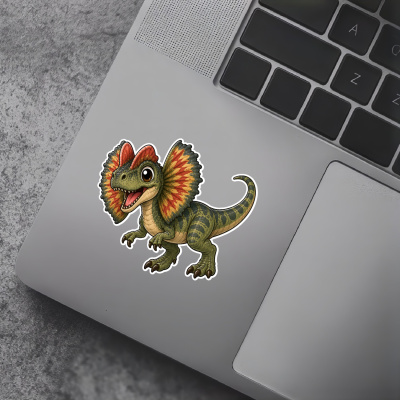 Aufkleber S��er Dilophosaurus - Ansicht 5