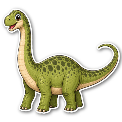 Aufkleber S��er Diplodocus
