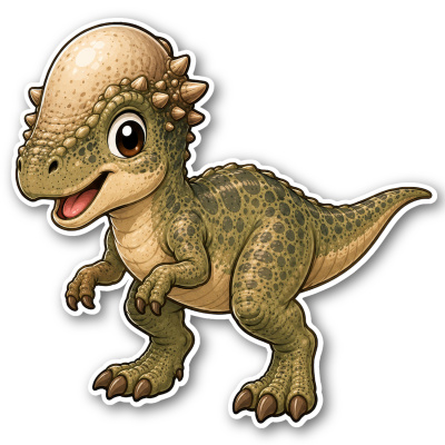 Aufkleber S��er Pachycephalosaurus