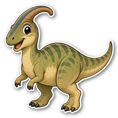 Wandtattoo  Dino Parasaurolophus 