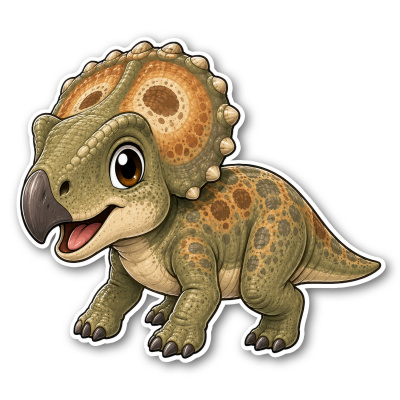 Wandtattoo  Dino Protoceratops 