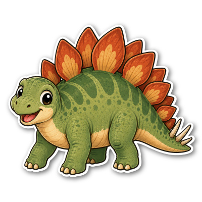 Wandtattoo  Dino Stegosaurus 