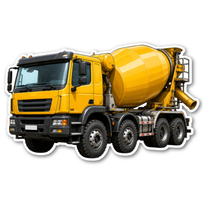 Aufkleber Betonmischer