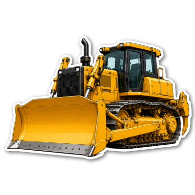 Aufkleber Bulldozer