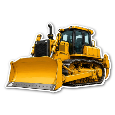 Wandtattoo  Bulldozer 