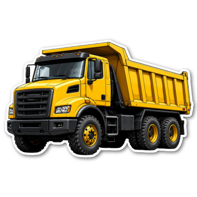 Aufkleber Kipplaster LKW