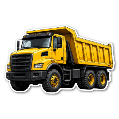 Wandtattoo  Kipplaster LKW 