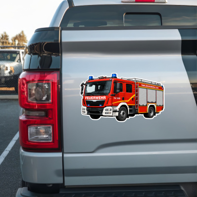 Aufkleber Feuerwehr Tankl�schfahrzeug - Ansicht 2
