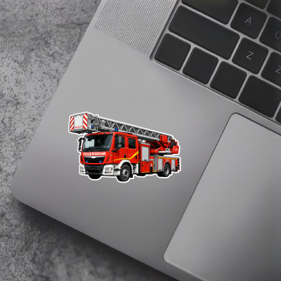 Aufkleber Feuerwehr Drehleiter - Ansicht 5