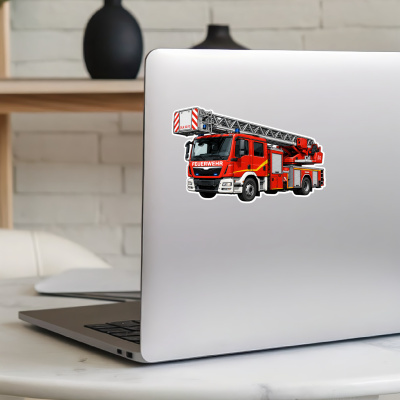 Aufkleber Feuerwehr Drehleiter - Ansicht 8