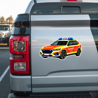 Aufkleber Notarztwagen - Ansicht 2