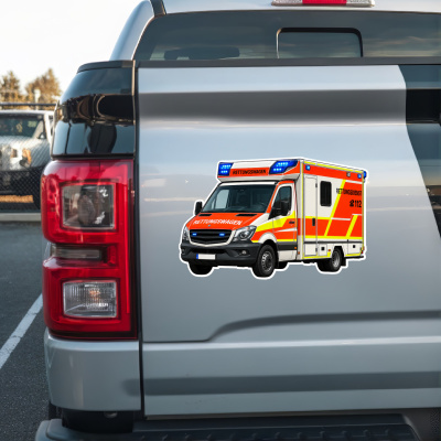 Aufkleber Krankenwagen - Ansicht 2
