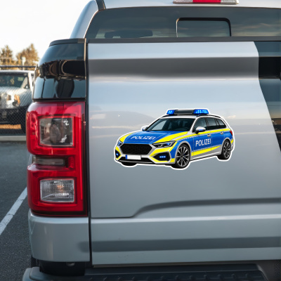 Aufkleber Polizeiauto - Ansicht 2