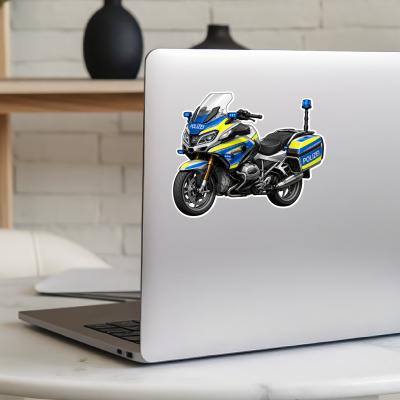 Aufkleber Polizeimotorrad - Ansicht 8