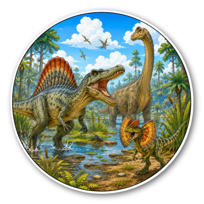 Wandtattoo  Dino Spinosaurus 