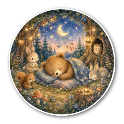 Wandtattoo  Gute Nacht B�r 