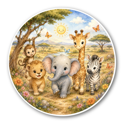 Wandtattoo  Kleine Safari 