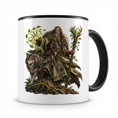 Tasse mit  Druide 