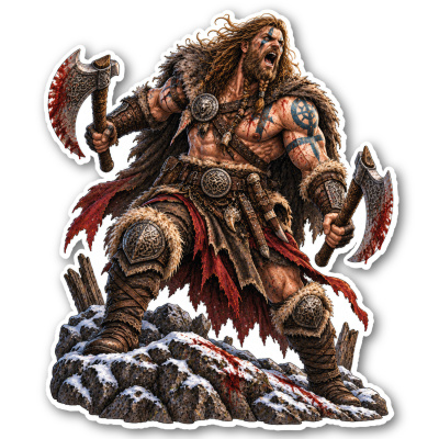 Aufkleber Berserker