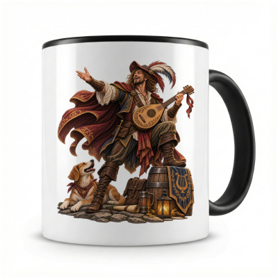 Tasse mit  Barde 