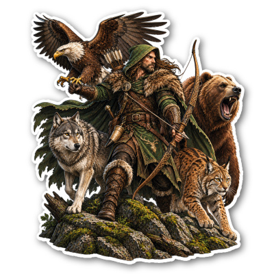 Wandtattoo  J�ger Ranger Fantasy 