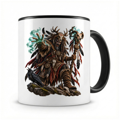 Tasse mit  Schamane 