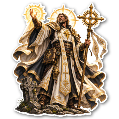Aufkleber Priester
