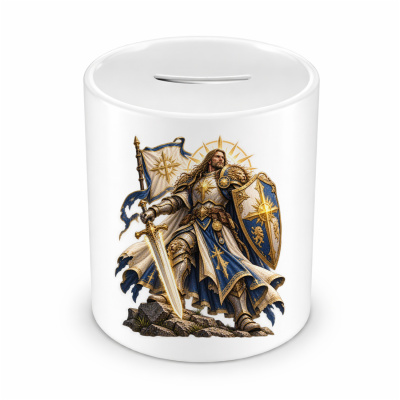 Spardose mit dem Motiv Paladin
