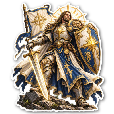 Aufkleber Paladin
