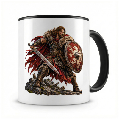 Tasse mit  Krieger 