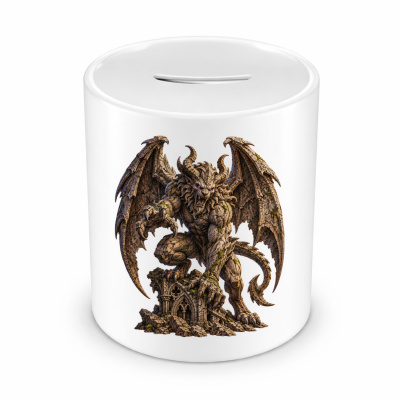 Spardose mit dem Motiv Gargoyle