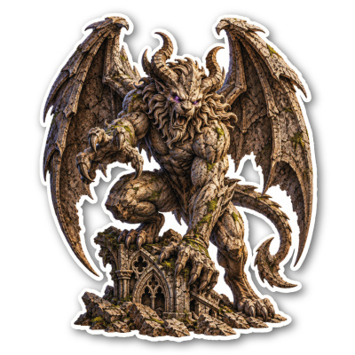 Wandtattoo  Gargoyle 