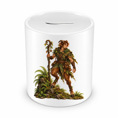 Spardose mit dem Motiv Faun