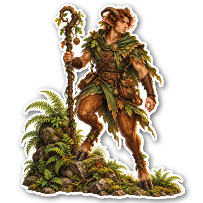 Aufkleber Faun