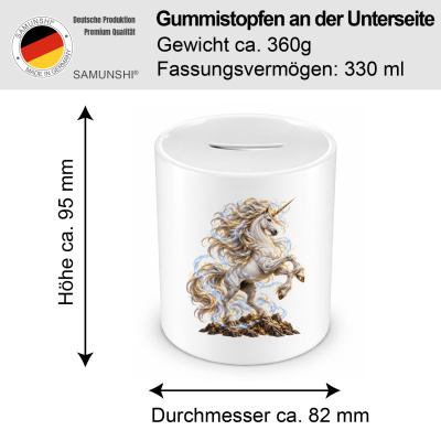 Spardose mit dem Motiv Einhorn - Ansicht 2