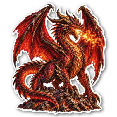 Aufkleber Drache