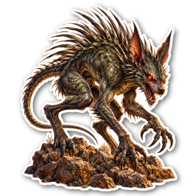 Aufkleber Chupacabra