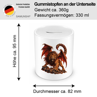 Spardose mit dem Motiv Mantikor - Ansicht 2