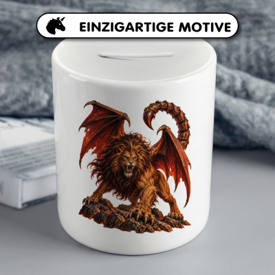 Spardose mit dem Motiv Mantikor - Ansicht 3