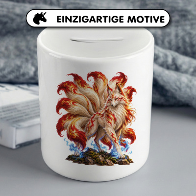 Spardose mit dem Motiv Kitsune - Ansicht 3