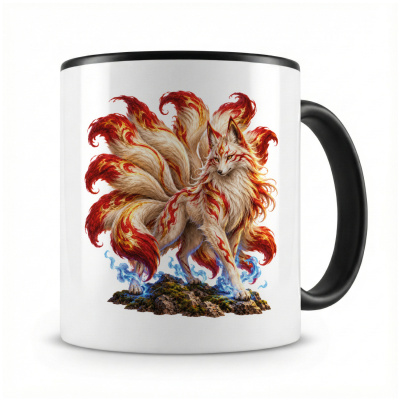 Tasse mit  Kitsune 
