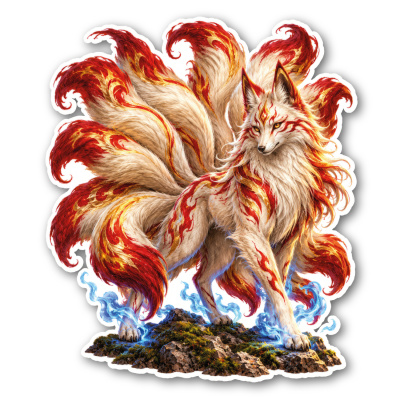 Wandtattoo  Kitsune 