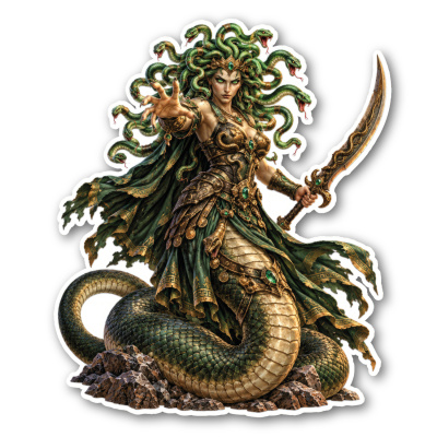 Wandtattoo  Gorgone 